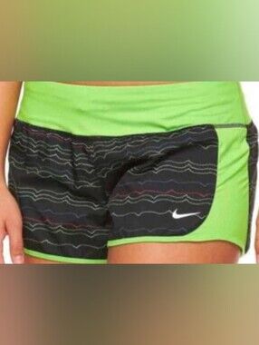 Nike Dri-Fit green and black shorts, XL